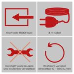 Practixx PX-BH-7V SDS-Plus Bohrhammer 1500W – 7J Schlagkraft für Profi-Arbeiten – Bild 5