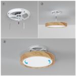 LVL LED-Deckenleuchte 12W Holzmaserung – Nordisches Design mit 3 Farbtemperaturen – Bild 7