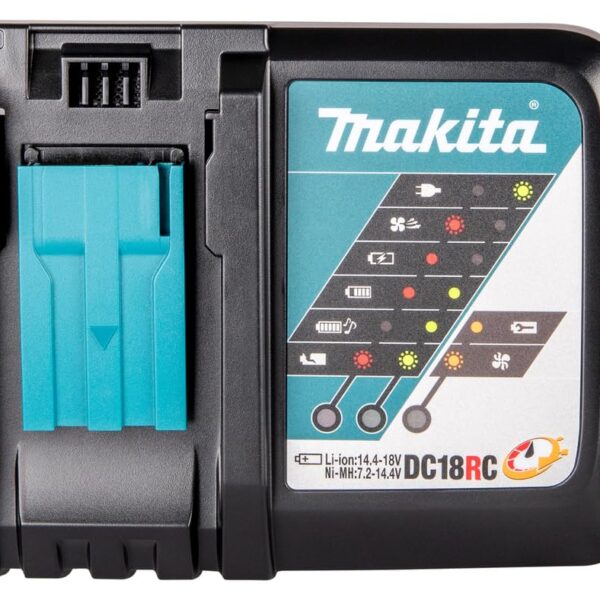 Makita DC18RC Ladegerät – Rapid Optimum für 14,4V & 18V Lithium-Ionen Akkus