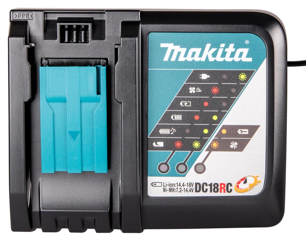 Makita DC18RC Ladegerät – Rapid Optimum für 14,4V & 18V Lithium-Ionen Akkus