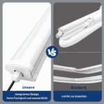 papasbox 2er Set LED Leuchtstoffröhren 120cm 40W – IP65 Feuchtraumleuchte für Werkstatt & Garage – Bild 8