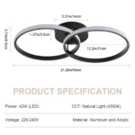 Toolight LED-Deckenleuchte 42W 4725lm Ø54cm – Neutralweiss für Küche & Schlafzimmer – Bild 4