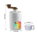 AHOSOUTLY Rasierte Eismaschine mit Edelstahl-Klingen – Schneekegel & Slushie für Familie – Bild 3