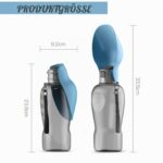PIWOSGOL 800ml Hundetrinkflasche – Auslaufsicher & Wassersparend für Unterwegs – Bild 2