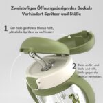 Evorie Tritan Trinkflasche 300 ml mit Strohhalm – Auslaufsicher für Kleinkinder 1–3 Jahre – Bild 3