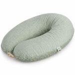 sei Design Stillkissen XXL 190x35 cm – Bio-Musselin & Teddyplüsch mit regulierbarer Füllung