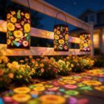2er Set Sonnenblumen Solarlampen – Wasserdichte Gartenlaternen mit Tragegriff für Aussen – Bild 6
