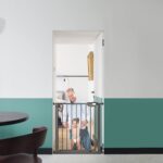JOIEYOU Treppenschutzgitter 75-85 cm ohne Bohren – Sicherheitstor mit Einhandbedienung – Bild 8