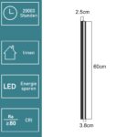 ZMH LED-Wandleuchte 60cm 21W Warmweiß – Up Down Flurlampe mit modernem Design – Bild 5