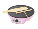 Bestron ASW602PBS Crêpes-Maschine – Profi-Crêpes-Maker in Rosa mit Antihaftbeschichtung