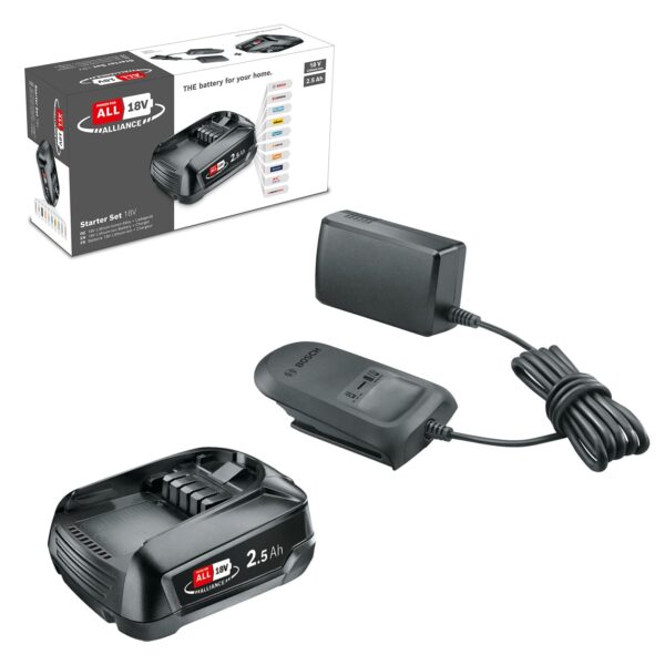 Bosch 18V Akku-Starter-Set 2.5Ah mit Ladegerät – Power for All System