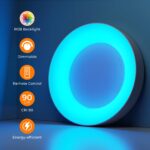 Matane 24W LED Deckenleuchte RGB mit Fernbedienung – Dimmbar 3000K-6500K für alle Räume – Bild 8