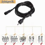 ECOWHO 2M LED Gartenleuchten-Verlängerungskabel – IP65 Wasserdicht für Aussenleuchten – Bild 4