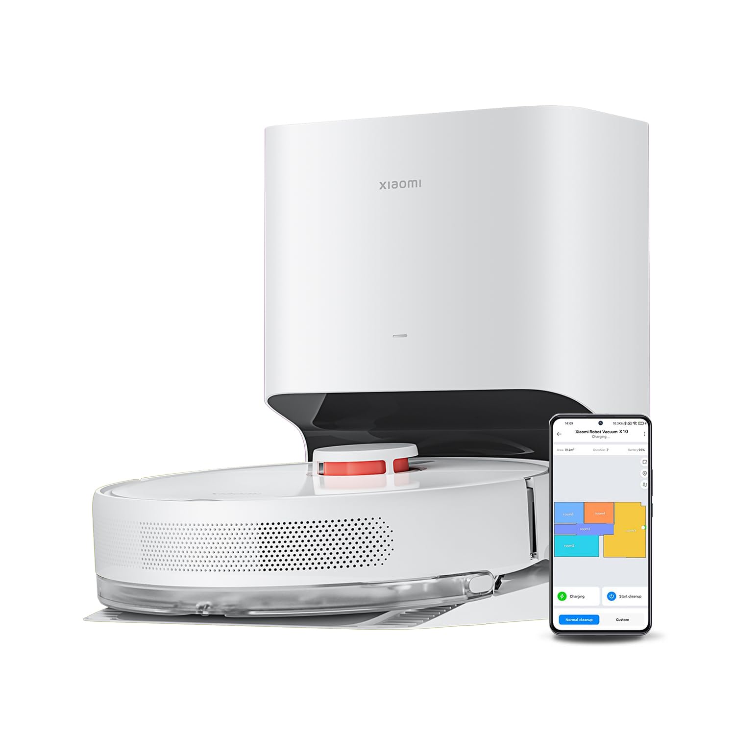 Xiaomi X10 Saugroboter mit Absaugstation & Wischfunktion – 4000Pa Saugkraft, 180min Laufzeit