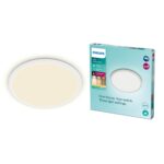 Philips Super Slim LED Deckenleuchte 30 cm – Dimmbar mit SceneSwitch für Badezimmer