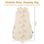 PewinGo Baby Schlafsack 0.5 TOG 2er-Set – 100% Baumwolle für Neugeborene 0–6 Monate – Bild 2