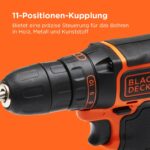 BLACK+DECKER 18V Akku-Bohrschrauber-Set – Komplettpaket mit 2 Akkus, Ladegerät & 80-teiligem Zubehör – Bild 3