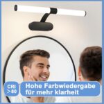 Homefire LED Spiegelleuchte 40cm – Badlampe Wandmontage IP44 Wasserdicht 4000K – Bild 4