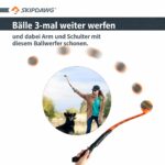 SKIPDAWG Ballschleuder für Hunde – Zusammenklappbar mit Tennisball & Tragetasche – Bild 4