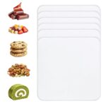 6er Set Silikon Dörrfolie mit Rand – Antihaft Backmatte für Dörrautomaten & Backofen