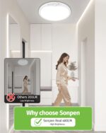 SonPen 30cm Akku LED Deckenleuchte mit Bewegungsmelder – Kabellos & IP44 Wasserdicht – Bild 3
