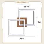 CBJKTX LED Deckenleuchte 24W Schwarz-Holz 3000K Warmweiss – Modern Design für alle Räume – Bild 4