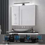 Aogled LED-Spiegelleuchte 40cm 10W 4000K – Badezimmerlampe Neutralweiss 820LM – Bild 5
