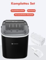 KitchenBrothers Eiswürfelmaschine – 12 kg Eis/24h, 2 Liter Tank, leise – Bild 8