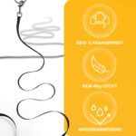 Tierhood Schleppleine 15m – ultraleichte Katzenleine mit Karabiner für Katzen & kleine Hunde – Bild 3