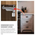 CalMyotis Kindersicherung Schrank & Schubladen – 10er Set mit Starkklebstoff für sicheren Schutz – Bild 3