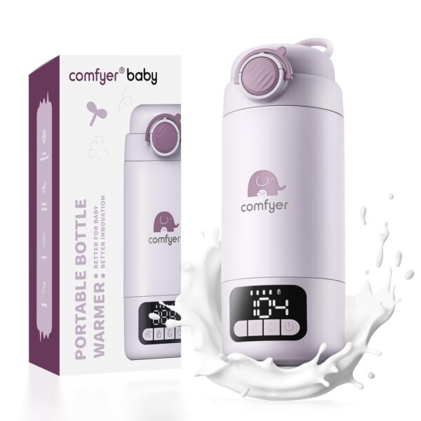 Comfyer BW02 Tragbarer Flaschenwärmer 500 ml mit Sterilisator – 16000 mAh Akku für unterwegs
