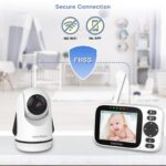 HelloBaby Babyphone mit Kamera ohne WLAN – 3,2" Display, 320° Schwenk, Nachtsicht, 305m Reichweite – Bild 6