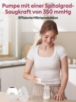 Lulia LU05 Elektrische Milchpumpe Handsfree – 350mmHg Absaugung mit 4 Modi & 9 Stufen – Bild 7
