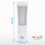 Maxkomfort LED Außenwandleuchte mit Bewegungsmelder – 15W Neutralweiß IP54 für Eingang & Garten – Bild 6