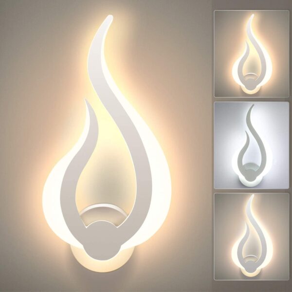 Lightess LED Wandlampe 10W – 3 Farbtemperaturen (3000K–6000K) für Wohn- & Schlafbereich