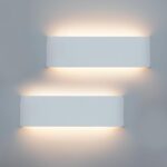 KICAAO LED Wandleuchte 12W Warmweiss – 960 Lumen Aluminium Up-Down Wandlampe