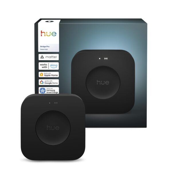Philips Hue Bridge Pro – Intelligenter Smart Home Hub für 150+ Leuchten & Zubehör