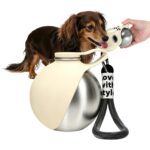 Flanliy 285 ml Hundetrinkflasche mit Faltnapf – Auslaufsicher für Unterwegs
