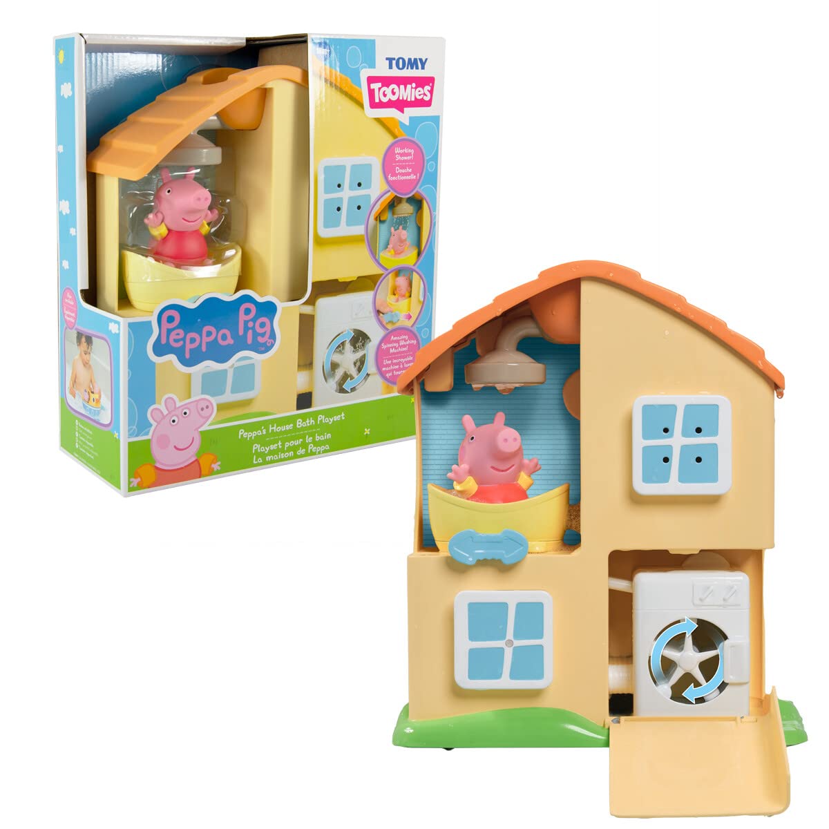 Peppa's House Badespielset – Interaktives Badewannenspielzeug für Kleinkinder ab 18 Monaten