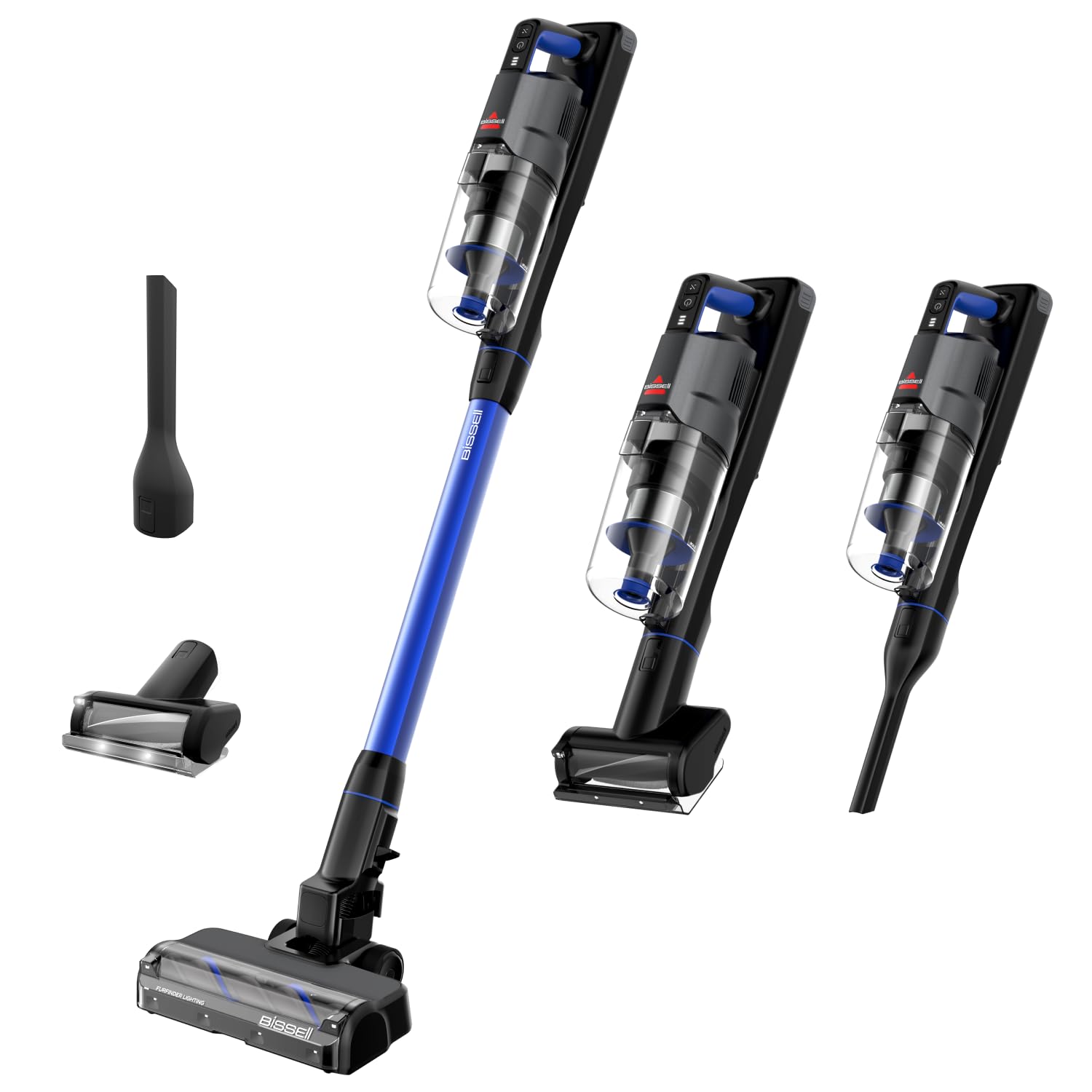 Bissell PowerClean FurFinder 200W Kabelloses Stabstaubsauger-System – Tierhaare & Schmutz sichtbar machen