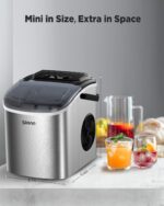 Silonn Eiswürfelmaschine – 9 Würfel in 6 Min., 12 kg/24h, 2 Grössen, tragbar – Bild 7