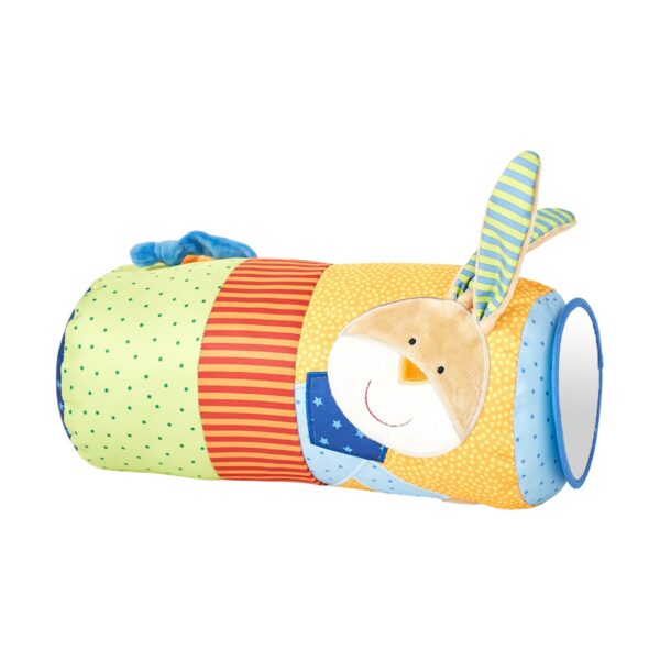 Sigikid Krabbelrolle Hase – Babyspielzeug mit Rassel, Spiegel & Greifhenkeln