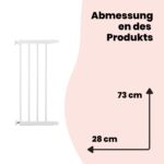 Safety 1st Easy Close Metal 28cm Gittererweiterung – Bohnerfreie Montage für Babygitter – Bild 7