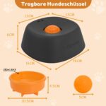 Yipetor Schleckball Hundenapf für Flüssigfutter – Intelligentes Slow-Feeder Spielzeug für alle Rassen – Bild 7