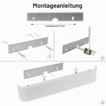 ChangM LED-Wandleuchte 16W, 40cm – Warmweiss 3000K Wandlampe für Bad & Wohnzimmer – Bild 3