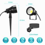Letlit 7W LED Gartenstrahler 700 Lumen – Warmweiss 3000K mit Erdspiss & Wandmontage – Bild 2