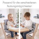 Hoppediz Sitzkissen-Set für Stokke Tripp Trapp – Bio-Baumwolle, waschbar – Bild 2