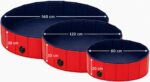 lionto Hundepool faltbar Ø 160 cm – Kratzfestes PVC-Planschbecken mit Anti-Rutsch-Boden – Bild 8