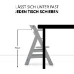 hauck Alpha+ Hochstuhl Newborn Set mit 2in1 Bouncer – Mitwachsend bis 90 kg – Bild 2
