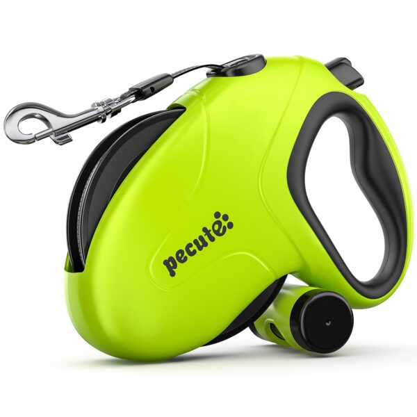Pecute Rollleine 10m für Hunde bis 50kg – Verhedderungsfreie Hundeleine mit Bremssystem